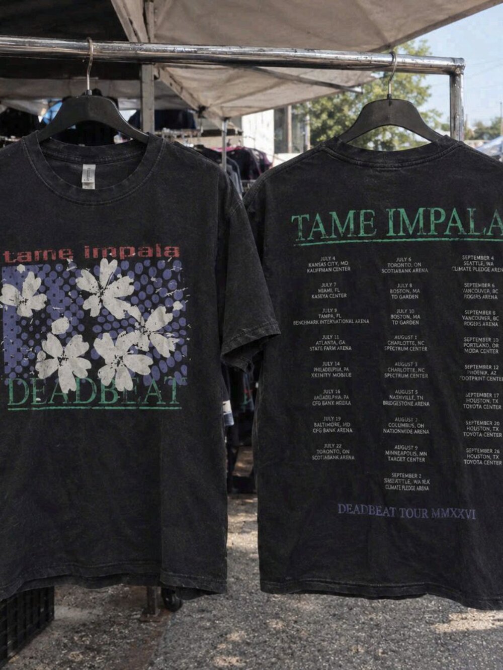 Tame Impala Deadbeat Tour MMXXVI Band GraphiccT-Shirt Black